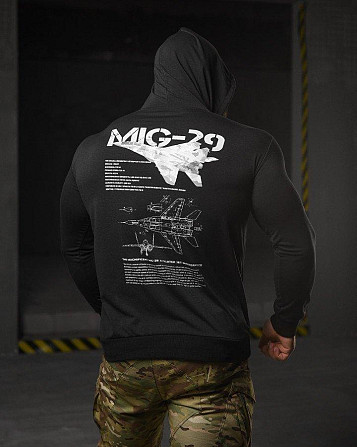 Худі maklin mig -29 black НП4949 Київ - фото 1