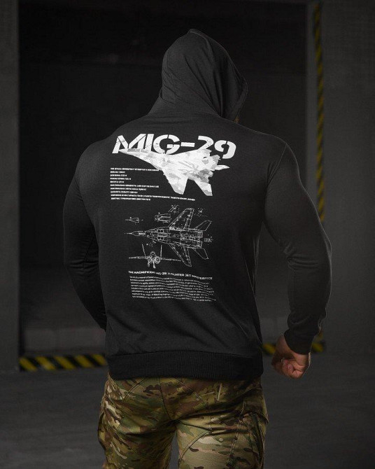 Худі maklin mig -29 black НП4949 Одеса - фото 1