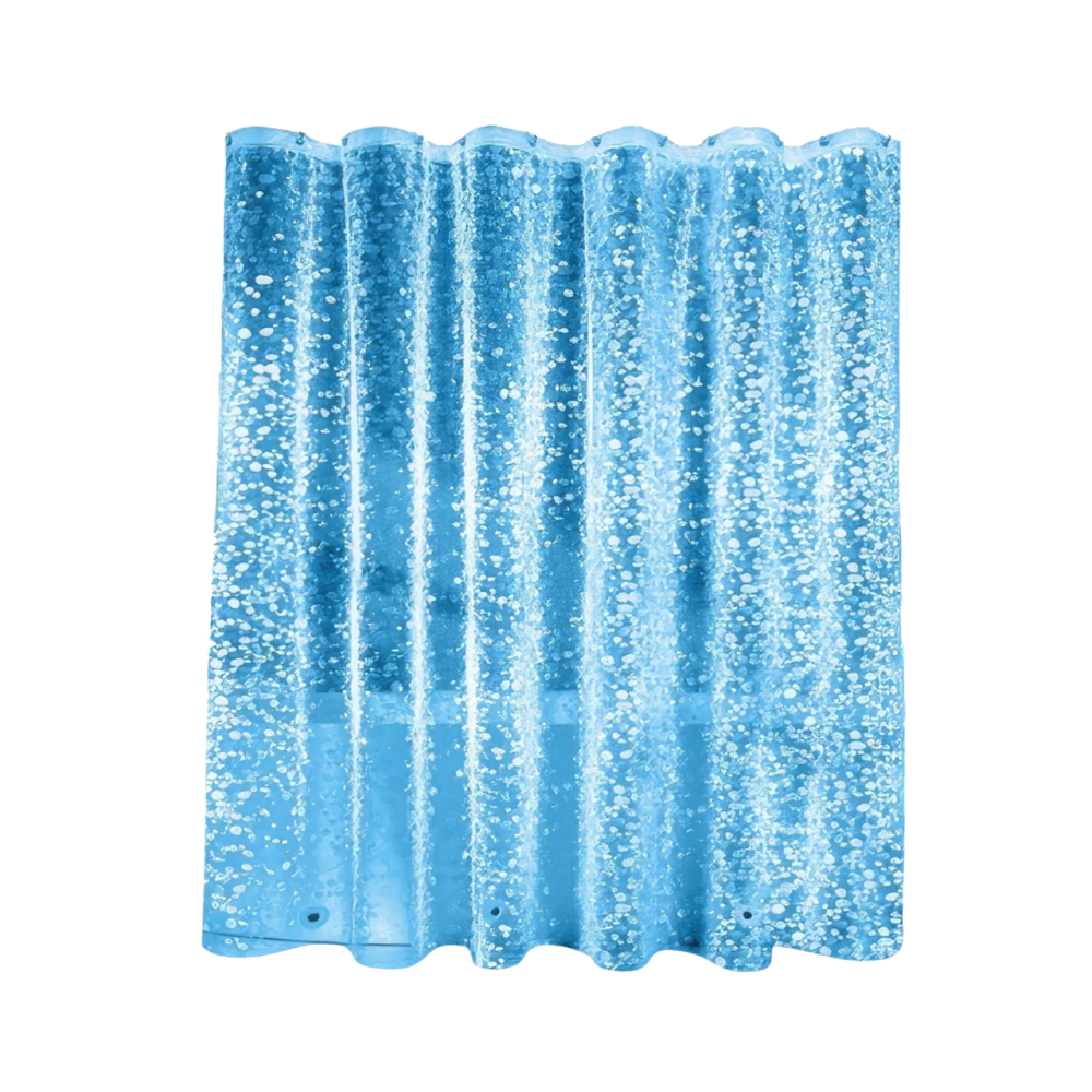 Шторка для душу та ванної кімнати з 3 магнітами-обважнювачами, колір прозоро-блакитний 3D-принт Кам'янець-Подільський - фото 1