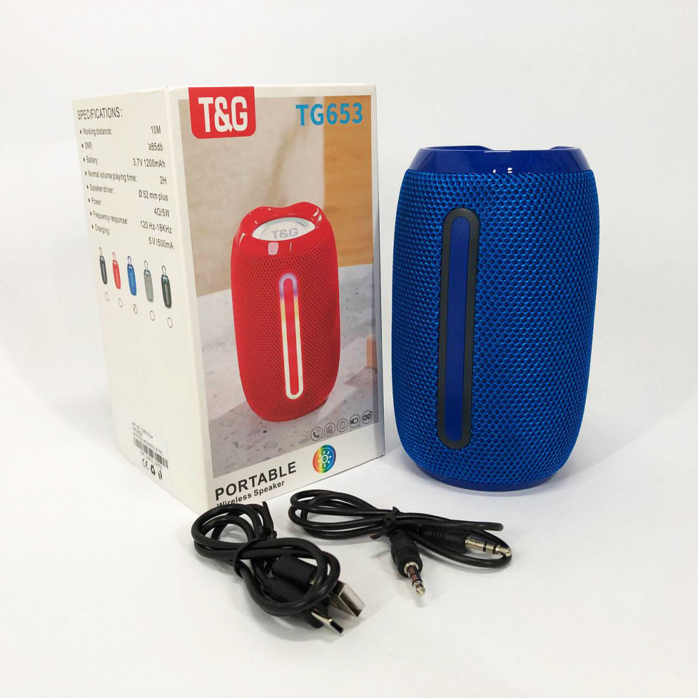 Колонка на акумуляторі зі світломузикою TG653, Bluetooth колонка з динамічним підсвічуванням XM-61 Львів - фото 8