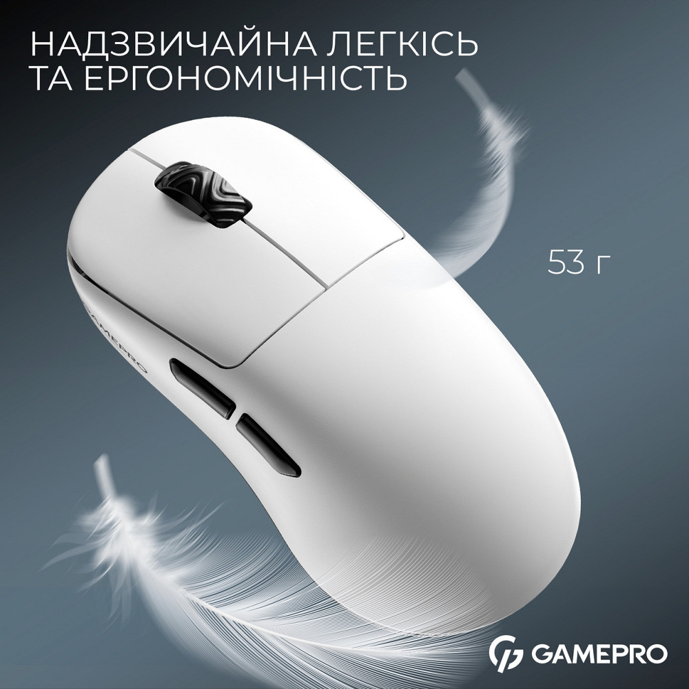 Миша бездротова GamePro Asgard Loki White (GM022W) ( Білий ) Харків - фото 6