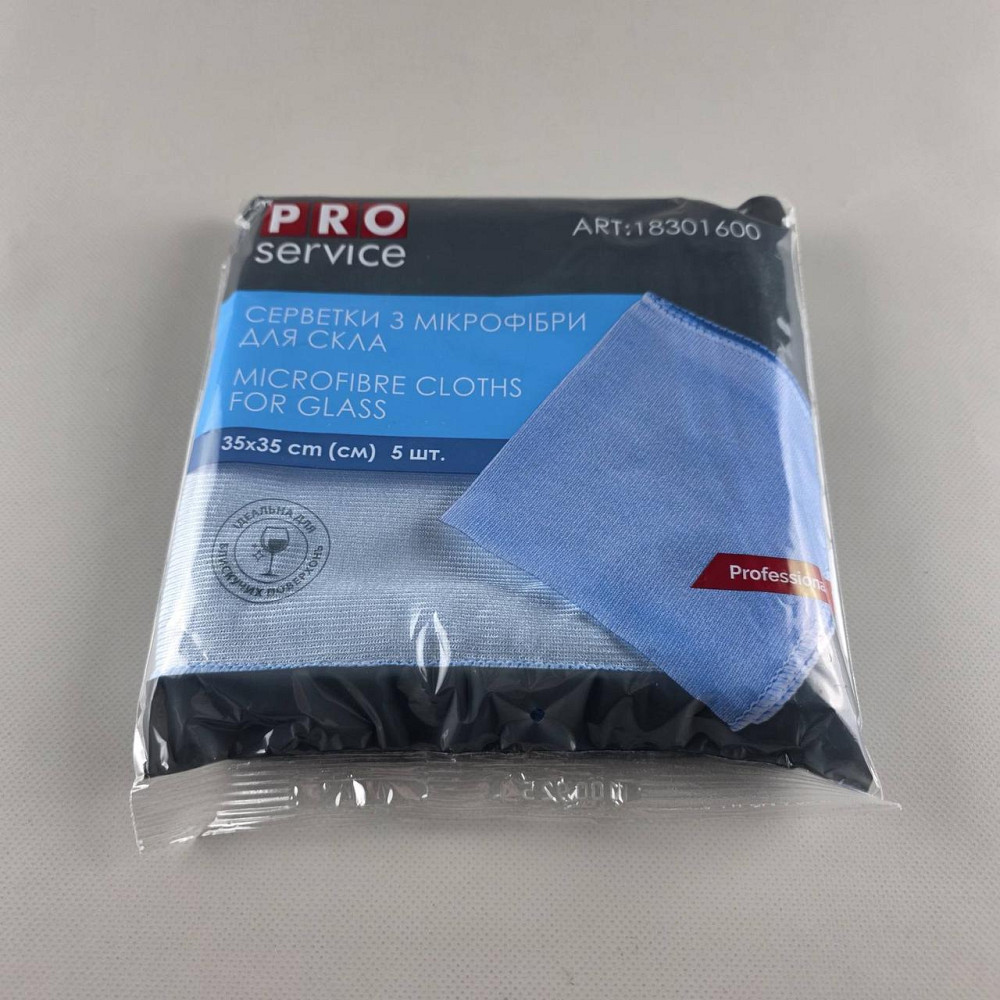 PRO серветки мікрофібра для скла 5 шт (1 пач.) Харків - фото 2