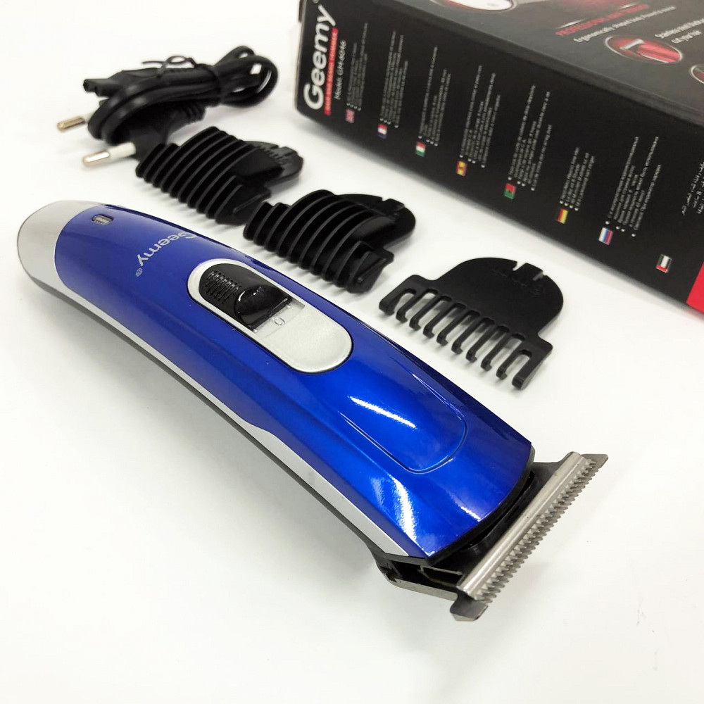 Електрична машинка з насадкою для бороди Gemei GM-6046, Універсальні машинки для стрижки волосся IS-58 Львів - фото 7