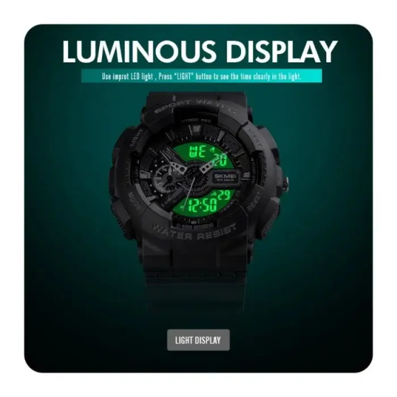 Наручные тактические часы Skmei 1688 (Черный) Киев