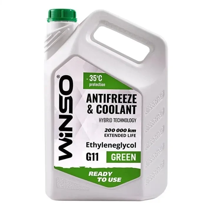 Антифриз WINSO GREEN G11 -35°C, 4,1 кг – Надійний захист системи охолодження Ковель - фото 1