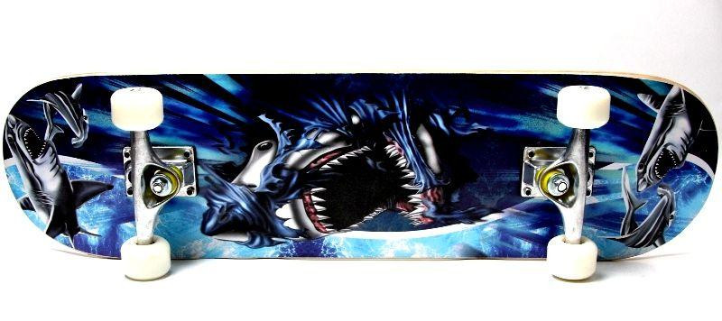 Скейт деревянный "Акула", нагрузка до 85 кг Одесса - изображение 1