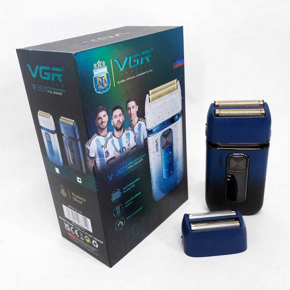 Мужская бритва на батарейках VGR, Мужская водонепроницаемая аккумуляторная бритва BP-32 Львов - изображение 12