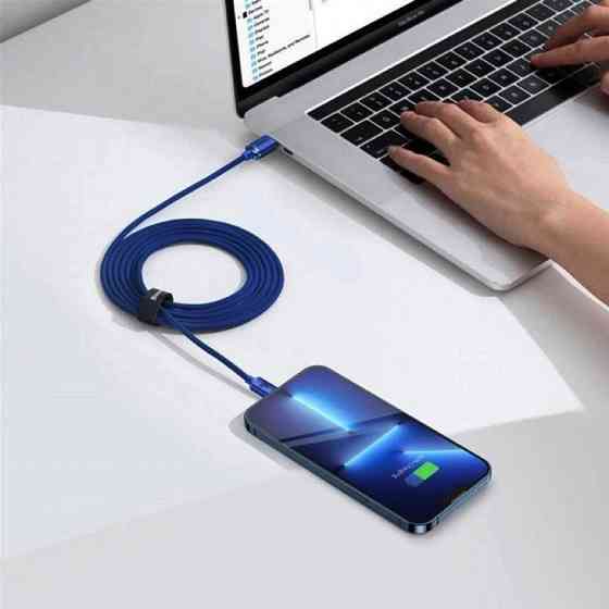 Кабель Baseus Crystal Shine Series Fast Charging Data Cable Type-C to Type-C 100W 1.2m Blue Київ