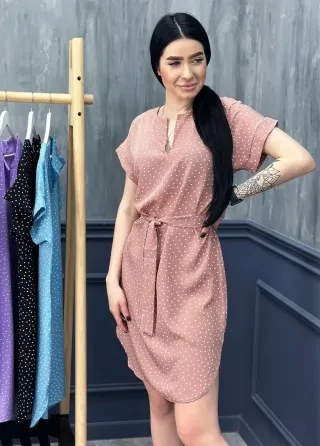 Сукня жіноча в горох 42-44 бежевий Київ