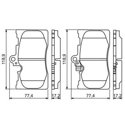Тормозные колодки Bosch 0 986 494 252 Винница
