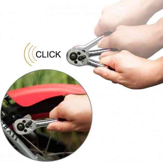 Универсальный торцевой гаечный ключ с трещеткой на 10 насадок Винница