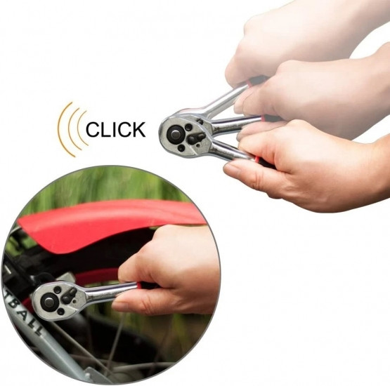 Универсальный торцевой гаечный ключ с трещеткой на 10 насадок Винница - изображение 2