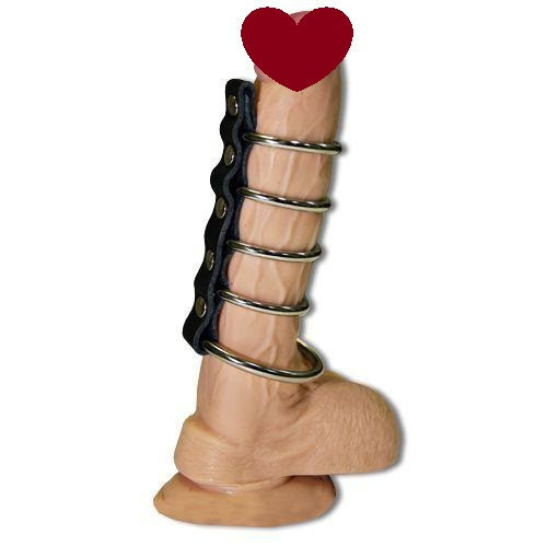Насадка на член с пятью металлическими кольцами Sex Aura Киев - изображение 1