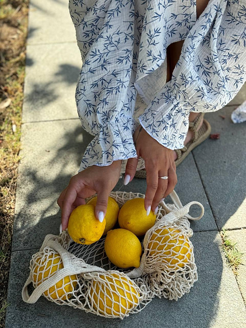 Женское летнее принтованное миди платье с разрезом натуральный муслин 46/48 Одесса - изображение 9