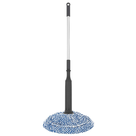 Швабра для миття підлоги універсальна швабра для прибирання кругла Синій HP-35015-44 Київ
