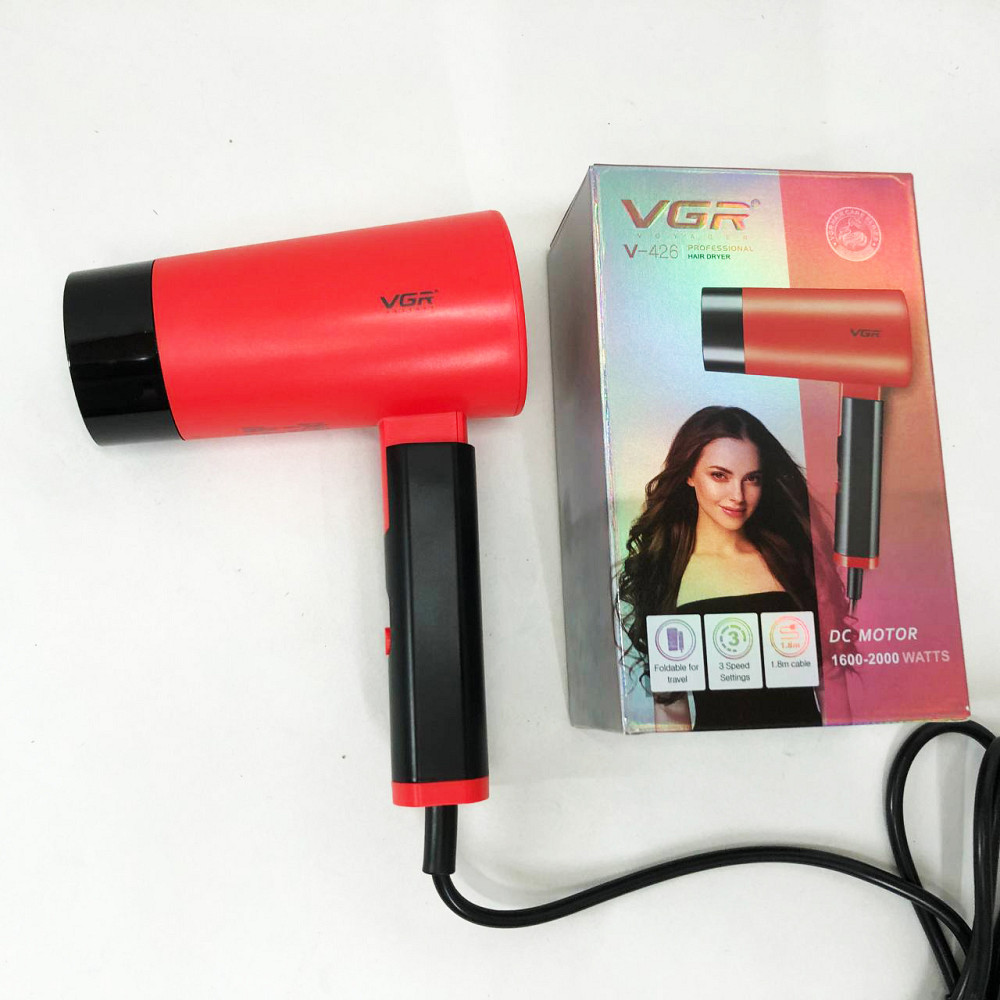 Удобный фен для домашнего использования VGR V-426 2000 Вт, Хороший мощный фен Мощный для волос ML-26 Львов - изображение 9