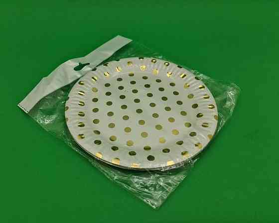 Тарелки бумажные одноразовые детские 