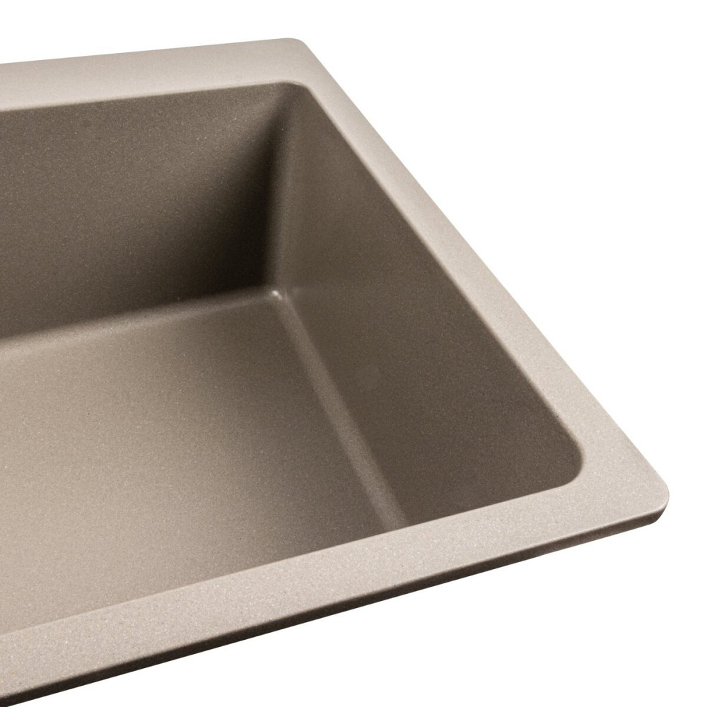 Гранітна мийка для кухні Platinum 7850 Bogema матовий Титан Коломия - фото 3