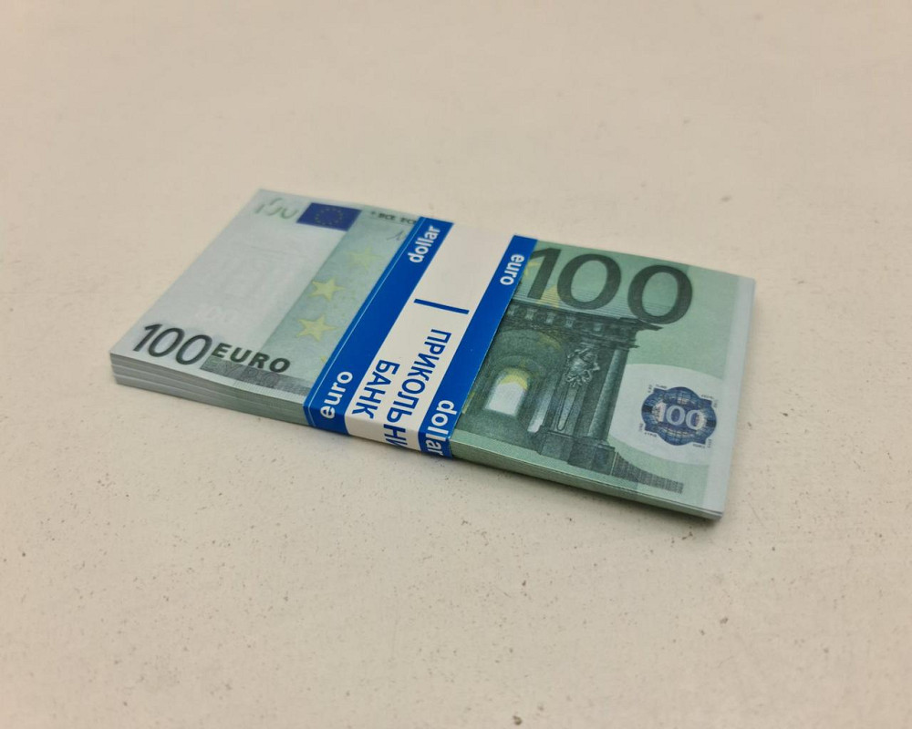 Сувенірні гроші 100 євро, пачка 80 купюр, прикольні банкноти для фотосесій, розіграшів та декору Харків - фото 3