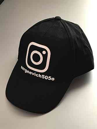 Чорна Кепка/Бейсболка з написом — NICKNAME INSTAGRAM Чернівці