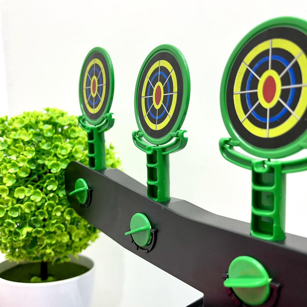 Пістолет з мішенню Повітряний тир м'які патрони літаючі кульки (19891B) Чернігів - фото 10