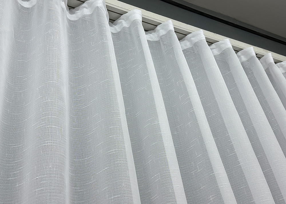 Тюль льон "Мережка" колір білий 1356т Київ - фото 7
