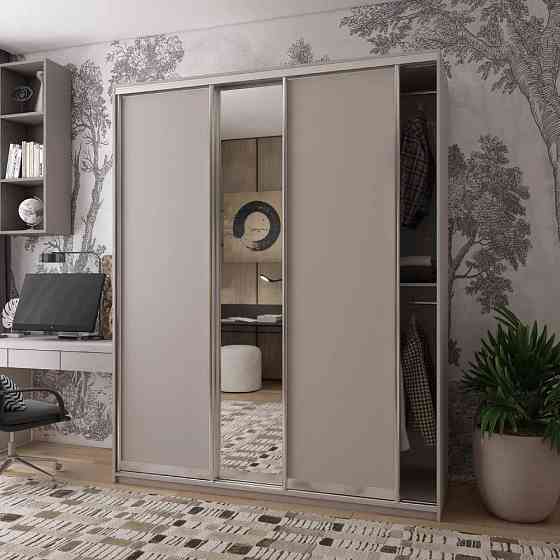 Шкаф-купе Doros Сити Лайт Кашемир 2 ДСП/1 зеркало 180х60х225 (80736371) Днепр