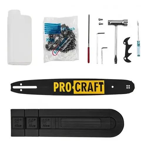 Бензопила с длиной шины 40 см Procraft 4.1 кВт, Профессиональная бензиновая цепная пила, Легкая бензопила для дачи Львов - изображение 2