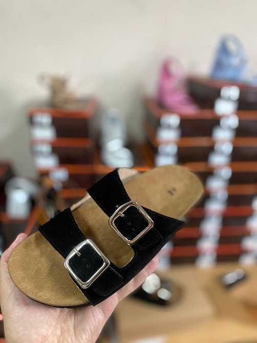 SEE SEVEN Шльопанці жіночі SEE SEVEN 1698 чорні (літо, замша натуральна) (5586) Коломия - фото 1