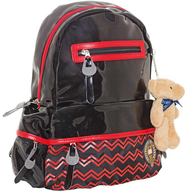 Рюкзак підлітковий "Oxford" 552010 чорно-рожевий 25,5*13*35см XO88, шт Київ - фото 1