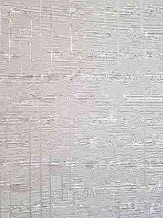 Шпалери метрові вінілові на флізеліні Sintra Structure під штукатурку бежеві золотисті смужки з глянцем 524022 Київ