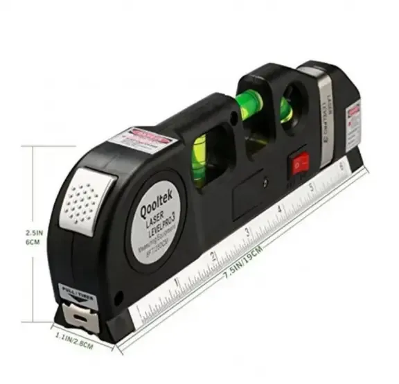 Лазерный уровень со встроенной рулеткой FIXIT Laser Level Pro 3 4в1 рулетка линейка Коломия - фото 3