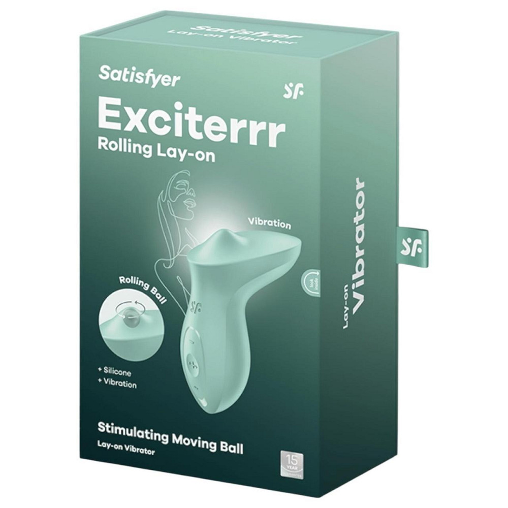 Вібратор для клітора з перлинною стимуляцією Satisfyer Exciterrr Mint, 2 незалежні мотори Sex Aura Київ - фото 6