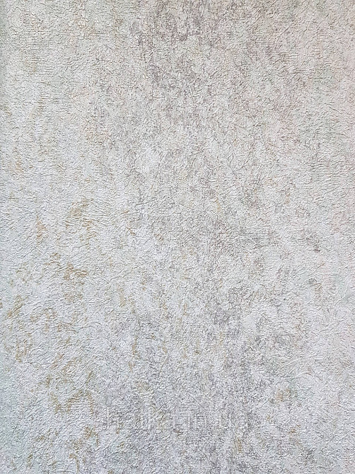 Шпалери вінілові на флізеліні Grandeco Anastasia метрові смуги розмиті під штукатурку зелені золотисті Київ - фото 3