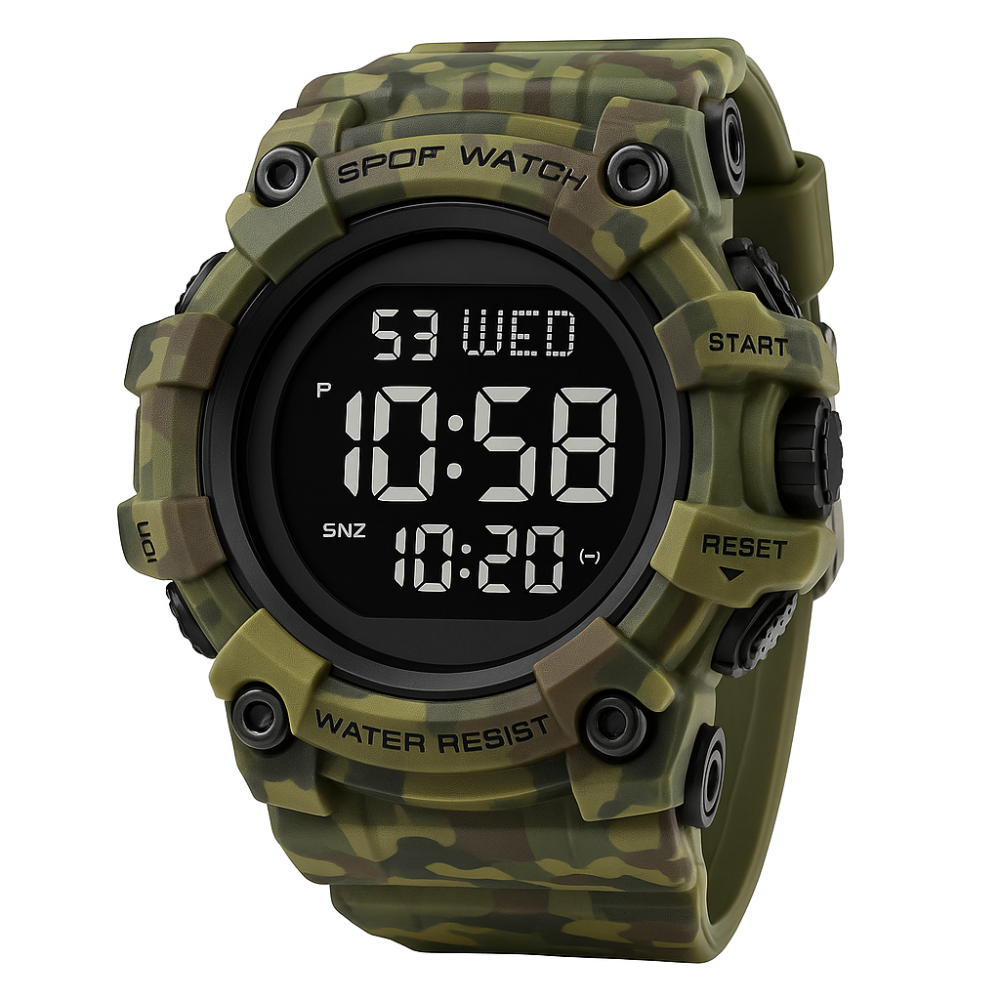 Водонепроникний годинник для риболовлі, Чоловічий годинник з пластиковим ремінцем VN-41 Львів - фото 14