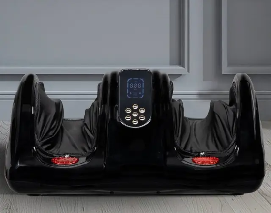 Массажер для ног (роликовый, компрессионный массаж, вибрация, прогрев) Benbo АМ-04 Черный Винница