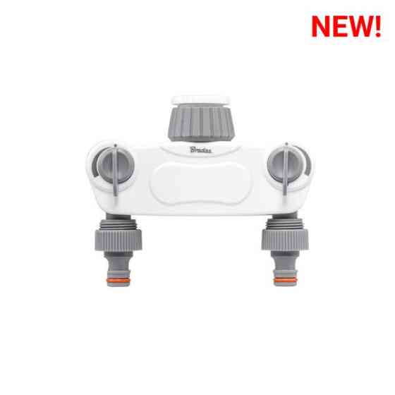 Розподільник з 2 кранами на кран 1 або 3/4, SOLID, WHITE LINE, на карті, WL-3032K Киев