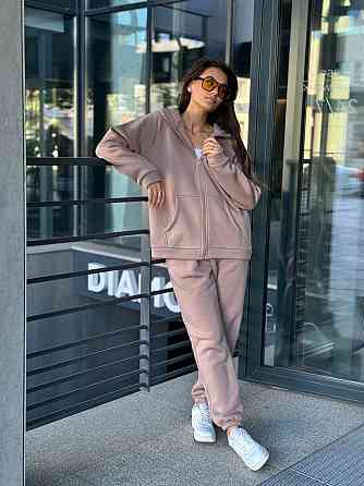Флисовый женский спортивный костюм Какао 46/48 Харьков