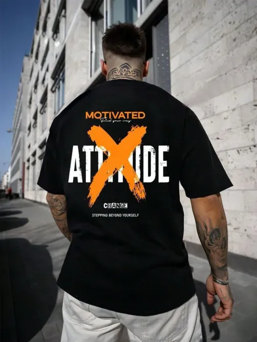 Футболка мужская с принтом  46 Черная 2664091200 Днепр - изображение 1