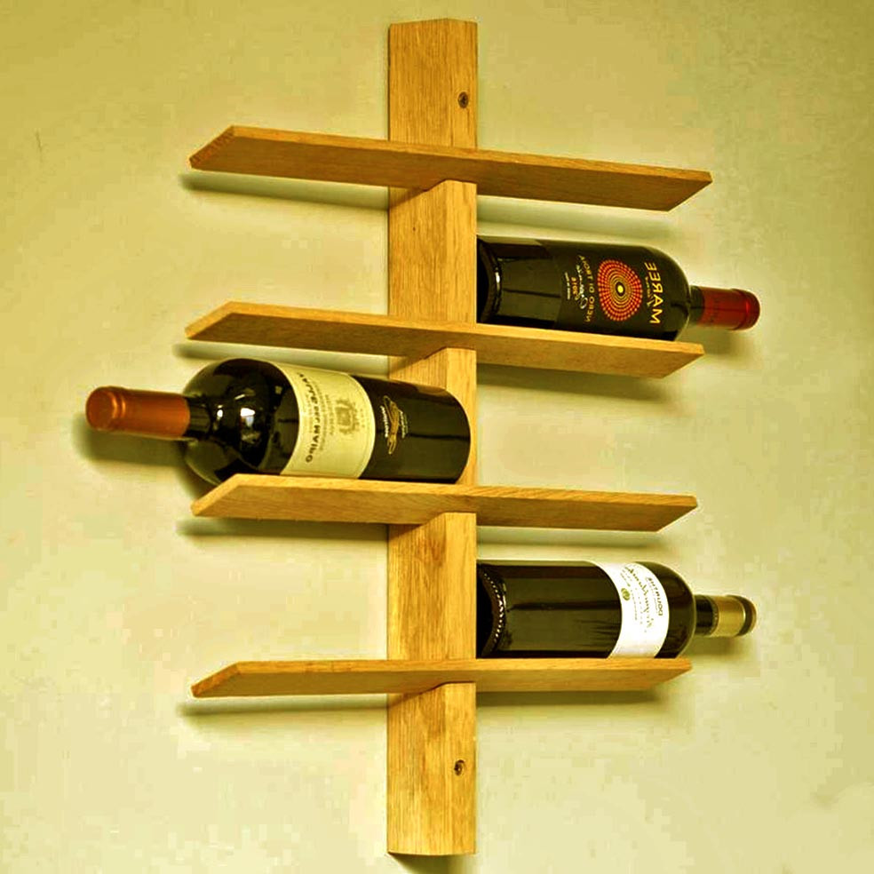 Настенная винная полка 
