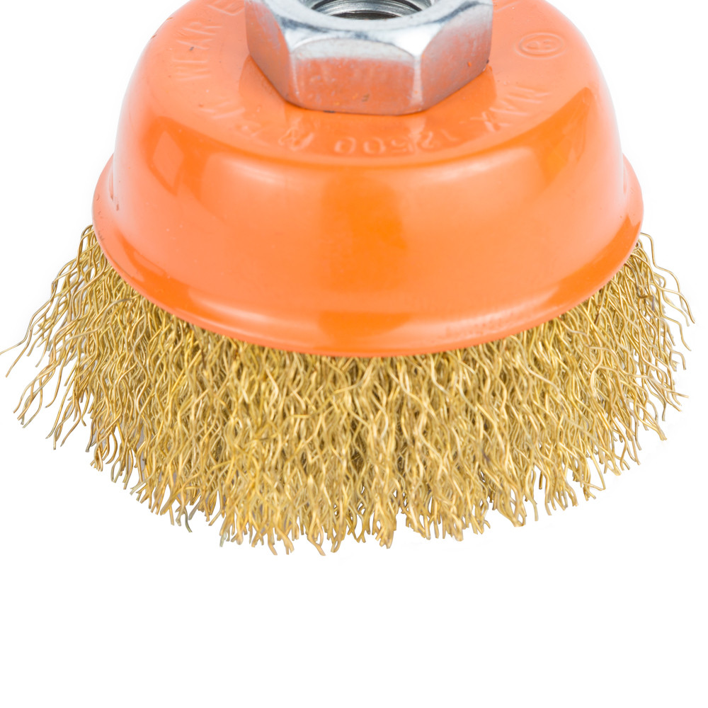 Grad Щетка проволочная чашеобразная Ø65мм М14×2мм (латунированная) GRAD (9033065) Коломия - фото 2