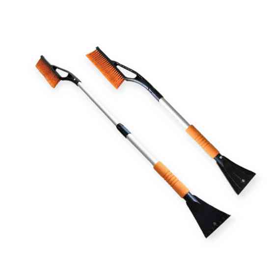 Щетка скребком на ручке телескоп 74-104см мягкая вставка, доп. ручка, алюм. трубка со Мукачево
