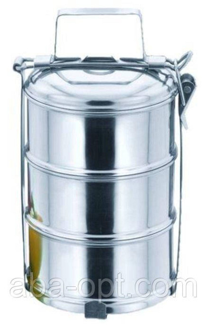 Ланч бокс трехсекционный нержавеющий V 3 х 0,5 л (шт) Одесса - изображение 1