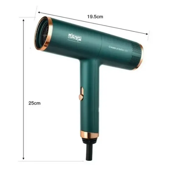 Мощный фен для укладки волос DSP 30253 Зеленый Коломия