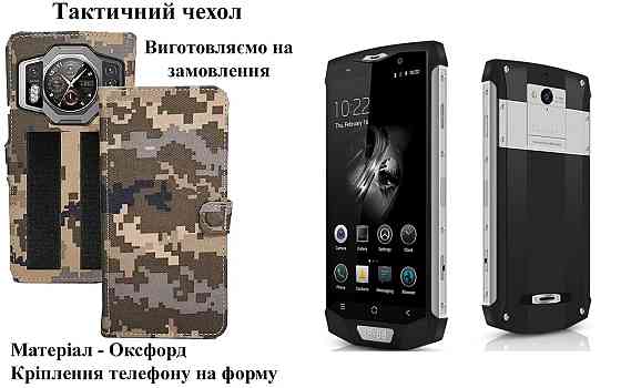 Тактический чехол для Blackview BV6800 Pro, крепится к снаряжению на липучке Киев