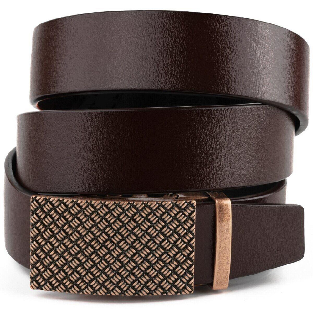 Ремінь чоловічий з пряжкою светр Vintage 20265 Коричневий Київ - фото 1