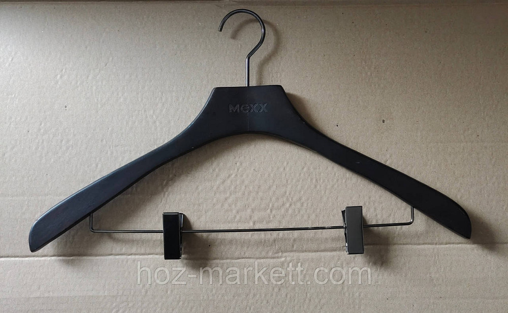 Дерев'яні плічка MEXX вішалки тремпеля з прищіпками темні чоловічі 45 см Італія Харків - фото 1