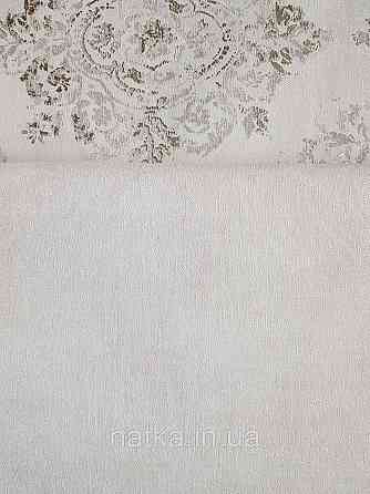 Обои виниловые на флизелине AS creation Garda 1.06Х10.05 однотонные эффект потертости белые с серым Киев