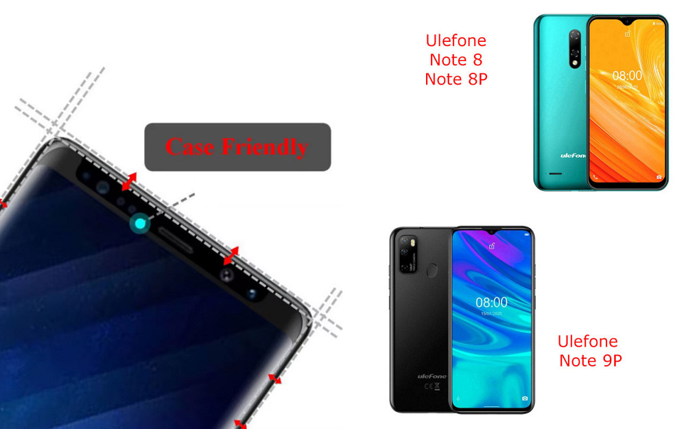 Захисне скло HyperGlass Pro для Ulefone Note 8, Note 8P, Note 9P – максимальна чутливість та захист Київ - фото 4