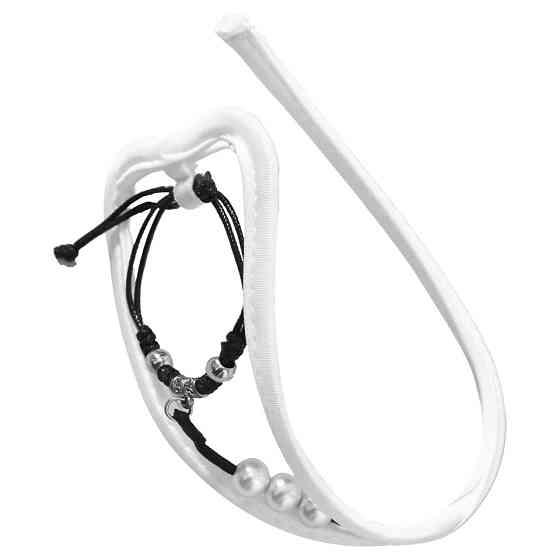 Чоловічі стрінги без лямок з намистинками еротичні one size білий Київ